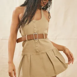 Mini Robe Dos Nu En Jean Marron Clair à Ceinture Tressée Et Jupe Plissée 7 Mini Robe Dos Nu En Jean Marron Clair à Ceinture Tressée Et Jupe Plissée -Jupe Lumine Soldes Boutique 20b1313f9ba329e14a202f6b1af84bb77506de97 cnd1887 3