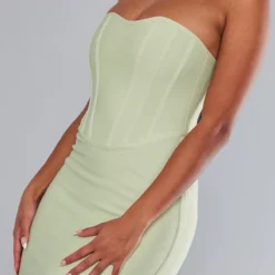 Robe Mi-longue Sauge à Détail Corset Bandage 8 Robe Mi-longue Sauge à Détail Corset Bandage -Jupe Lumine Soldes Boutique 20bf26d900bbc465a374c4bc56ea098e21cbfab4 cnd1251 4