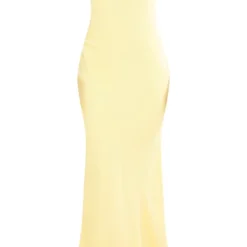 Robe Longue Satinée Jaune Citron à Dos Nu Arrondi -Jupe Lumine Soldes Boutique 21aaa696ab6b75b23642665ac27e81a593b164fe cnd9174 5