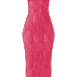 Robe Bustier Longue Rose Vif En Dentelle Transparente à Bretelles 9 Robe Bustier Longue Rose Vif En Dentelle Transparente à Bretelles -Jupe Lumine Soldes Boutique 21b7a82531e9e3f76576b3bb7de14a220d97d9fb cne3798 5