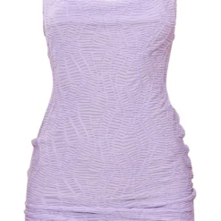 Robe Droite Texturée Lilas à Col Bénitier Et Bretelles -Jupe Lumine Soldes Boutique 238f3d447063a1368be780acc497541b3bae3bcd cne7706 5