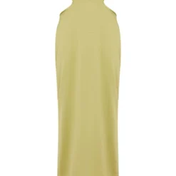 Robe Bustier Longue Vert Olive Satinée Découpée Sur Les Côtés -Jupe Lumine Soldes Boutique 23cac146168c1040514ed1c26414ec2316440a05 cne1435 5