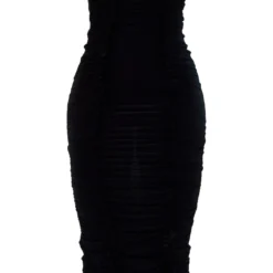 Robe Longue Moulante Noire Froncée à Buste Torsadé -Jupe Lumine Soldes Boutique 23eff338feb9437b08c3751ad7b4e5bbf6a182be cnd2288 5