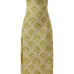 Robe Longue Froncée Sauge Fendue à Bretelles Et Coutures -Jupe Lumine Soldes Boutique 24ae71ab2ff3dc29dfdc03675bdd8af4c42cda1f cnd4285 5