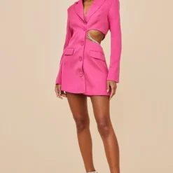Robe Blazer Rose Vif à Côté Découpé Et Détail Strassé 7 Robe Blazer Rose Vif à Côté Découpé Et Détail Strassé -Jupe Lumine Soldes Boutique 255cec0ad3b5b79dbf0cf0a6da282fab57a7b990 cnb9243 3