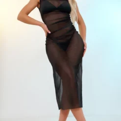 Robe Mi-longue En Mesh Noir à Imprimé Dégradé Sans Manches -Jupe Lumine Soldes Boutique 25e7e92a07e6fe3447cad89eac264fe7c3e8f82d cnd0038 3