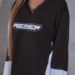 RENEW Robe Baseball Oversize Noire -Jupe Lumine Soldes Boutique 2643144864e2cbe01a33c396fc520d44a64658db cna8603 4