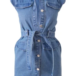 Robe Très Courte Style Utilitaire En Jean Bleu Moyennement Délavé -Jupe Lumine Soldes Boutique 26dab1ce513246bdb69fbbd25dec041d00223f99 cnd5786 5