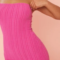 Robe Moulante Côtelée Texturée Fuchsia -Jupe Lumine Soldes Boutique 273245b666ed18b2d8c61b1d12160726d8ba4d5a cmy8307 5