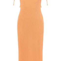 Robe Longue Côtelée Texturée Orange à Bretelles Nouées 9 Robe Longue Côtelée Texturée Orange à Bretelles Nouées -Jupe Lumine Soldes Boutique 2779d370f4e017a842a9c564e12a85b427318b58 cne6491 5