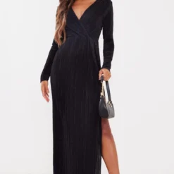 Robe Cache-coeur Longue Noire Plissée -Jupe Lumine Soldes Boutique 27ab09c2ed7fd0808bfb376e338cda7434b9826f cnb3366 3