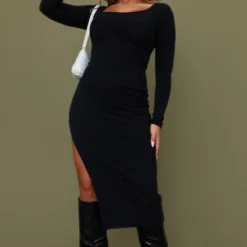 Robe Fendue Longue Noire Côtelée Large à Col Asymétrique 7 Robe Fendue Longue Noire Côtelée Large à Col Asymétrique -Jupe Lumine Soldes Boutique 27d1068c02ffd40d0b8fb35f9e606077f336d969 cnc6651 3