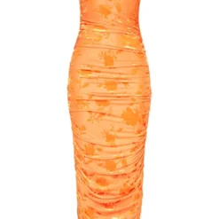 Robe Longue Asymétrique Dévorée Orange Fleurie -Jupe Lumine Soldes Boutique 27ef80f656a6e64ed7d82d835431e615dc24d7b1 cne2929 5