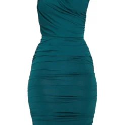 Robe Longue Vert émeraude Foncé Plissée à épaule Unique -Jupe Lumine Soldes Boutique 28151dc59940c8e149bac390dd4bc15e9bc33c14 clu3342 3