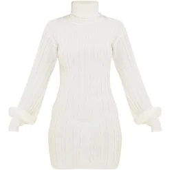 Robe Pull à Col Roulé Et Maille Tricot Côtelée Crème -Jupe Lumine Soldes Boutique 2866803a9ab470dc90a9863e02e768a87fa07565 cmu0219 6