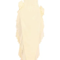 Robe Bustier Longue Jaune Citron Volantée à Fleurs -Jupe Lumine Soldes Boutique 2a1468f10abdd617fd08ec9dfc4f09497a417e90 cne2979 5