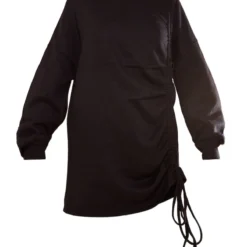 Robe Pull Oversize Noire En Sweat Froncé à Col Ras -Jupe Lumine Soldes Boutique 2b51d73a1810f54908fab7ce230384710a81005f cnd1268 5