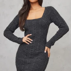 Petite Robe Pull En Maille Torsadée Gris Anthracite 7 Petite Robe Pull En Maille Torsadée Gris Anthracite -Jupe Lumine Soldes Boutique 2e2d283874fab629a549ea40a6b8f9ca1931121b cnd2827 3