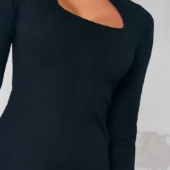 Logic Robe Moulante En Jersey Brossé Noir à Découpe Goutte D'eau -Jupe Lumine Soldes Boutique 2ecf9dd6c8c5c5551033af70286331d5d0a68538 cnb1119 4