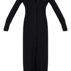 Robe Très Longue Côtelée Douce Noir Profond à Boutons Et Col -Jupe Lumine Soldes Boutique 2f30b51244b4f0d68a96ae4925cf1b08fa4ab500 cmp8540 6