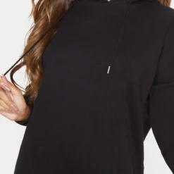 Robe Pull Noire à Capuche Oversize -Jupe Lumine Soldes Boutique 30058a5ecbf89ecb30954fc60e43484589ccb150 cmf1241 5