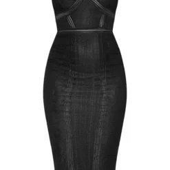 Pure Robe Mi-longue Noire à Rayures En Mesh Et Dentelle 7 Pure Robe Mi-longue Noire à Rayures En Mesh Et Dentelle -Jupe Lumine Soldes Boutique 3071de0ca480f5ace71d7f04e0dfd76301f59c07 CLY8140 3