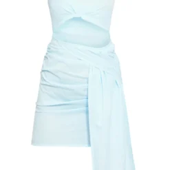 Robe Moulante Drapée Bleu Clair Effet Lin Asymétrique à Découpe 9 Robe Moulante Drapée Bleu Clair Effet Lin Asymétrique à Découpe -Jupe Lumine Soldes Boutique 3146f1aa21715c775ecfe15c67a2caee33820123 cne1371 5