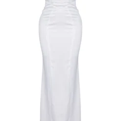 Robe-corset Longue Blanche à Dos Nu Découpé Et Col Bardot -Jupe Lumine Soldes Boutique 3162cdddd0c47c070a531fd7c60118a98fb57b36 cne2933 5