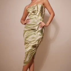 Robe Mi-longue Asymétrique Plissée Champagne à Imprimé Dégradé 7 Robe Mi-longue Asymétrique Plissée Champagne à Imprimé Dégradé -Jupe Lumine Soldes Boutique 324c5669abbe0e79e8007627614a8a90b591a812 cnc9997 3