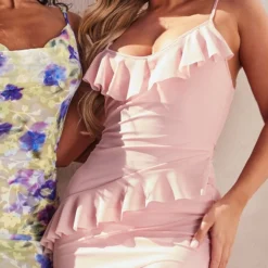 Robe Longue Rose En Mesh Drapé Volanté à Bretelles 8 Robe Longue Rose En Mesh Drapé Volanté à Bretelles -Jupe Lumine Soldes Boutique 348e0d9788fdbd1b314961a1e48068253a04a109 cne2956 4