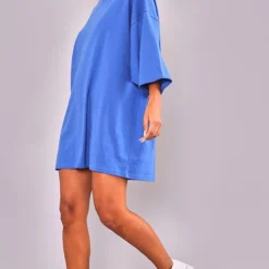 Robe T-shirt Oversize Bleu Vif à Slogan Love Au Dos -Jupe Lumine Soldes Boutique 35a29e73106f0d17e0ddfa7fe4652147ca0db21d cmy0909 4