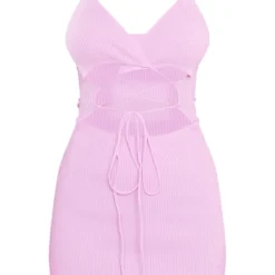 Robe Courte En Maille Tricot Lilas à Lacets Devant -Jupe Lumine Soldes Boutique 35fd37b1523bfcf778c9f636919ad266186dda5b cnc9020 5