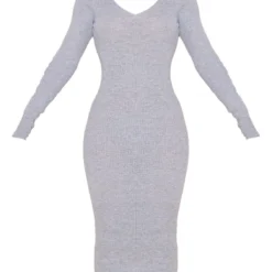 Robe Mi-longue En Maille Gris Clair à Col En V 11 Robe Mi-longue En Maille Gris Clair à Col En V -Jupe Lumine Soldes Boutique 3632671bd639db9bf43f87826ae85ce46c59e6b5 cmu0225 6