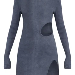 Robe Moulante Côtelée Gris Anthracite Délavé à Ourlet Fendu -Jupe Lumine Soldes Boutique 36c82a3de60c3b7cc38f5f8970c1f4995d5ae04a cnc6738 5