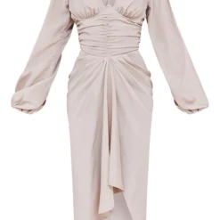 Robe Mi-longue Froncée Gris Pierre à Armatures 9 Robe Mi-longue Froncée Gris Pierre à Armatures -Jupe Lumine Soldes Boutique 36d8f52e1fcd7c481ada1b9bc11425c6a6df032c cmw6959 6