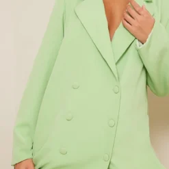Robe Blazer Oversize Vert Citron à Double Boutonnière Et épaulettes -Jupe Lumine Soldes Boutique 37953a3129208d29db299a6e6ca4a9e5a0046cb2 cnb0982 4