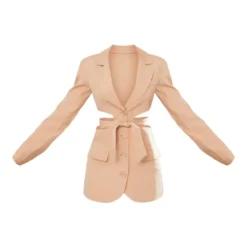 Robe Blazer Sable Décolletée Découpée à Détail Noué 9 Robe Blazer Sable Décolletée Découpée à Détail Noué -Jupe Lumine Soldes Boutique 382a73d3047d80412da22da03c8970faaacda2a3 cnb9169 5