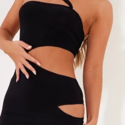 Robe Longue Moulante Noire à Lanières Et Découpes -Jupe Lumine Soldes Boutique 38adc5d03e7730c53d1cc5d0b6253a4c69166d25 CND2283 4