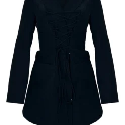 Robe Blazer Noire à Lacets -Jupe Lumine Soldes Boutique 38e9e13c5597e2b1e122b90fe6d9e3823af194ff cmw4891 6