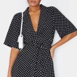 Robe Rétro Noire à Pois