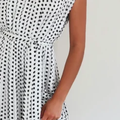 Robe Mi-longue Sans Manches Plissée Blanche Imprimé Pois 8 Robe Mi-longue Sans Manches Plissée Blanche Imprimé Pois -Jupe Lumine Soldes Boutique 3c2bd34c96c27e62b014964837b6c32d34804070 CMM4143 4