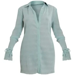 Robe Chemise En Mousseline De Soie Vert Sauge Texturée Transparente à Manchettes évasées 9 Robe Chemise En Mousseline De Soie Vert Sauge Texturée Transparente à Manchettes évasées -Jupe Lumine Soldes Boutique 3c5b726a7f2c67aaae0b6c18d55212d943249740 cnd5901 5