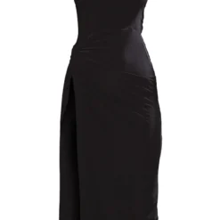 Robe Mi-longue Moulante Noire Asymétrique à Détail Torsadé 9 Robe Mi-longue Moulante Noire Asymétrique à Détail Torsadé -Jupe Lumine Soldes Boutique 3cdb5faded3adc47714d46cfb3e97fc9262e337a cnb7997 5