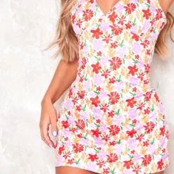 Robe Droite Multicolore Fleurie à Col Rond 8 Robe Droite Multicolore Fleurie à Col Rond -Jupe Lumine Soldes Boutique 3e31251029ea7cf3255280dc6f52c80e2523ec6e cne6463 4