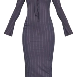 Robe Longue Côtelée Gris Anthracite Découpée à Nouer Dans Le Cou 9 Robe Longue Côtelée Gris Anthracite Découpée à Nouer Dans Le Cou -Jupe Lumine Soldes Boutique 40fa5b65bb48ef50de81c56762de81ffcd4b56b9 cnd4071 5