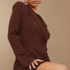 Robe Blazer Chocolat à Double Boutonnière Et Manches Flûtes -Jupe Lumine Soldes Boutique 43771c12d509ddf20d61b307436d6cb703b18e81 cnc2330 4