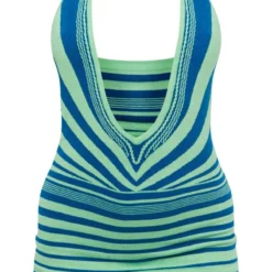 Robe En Maille Tricot Bicolore Verte à Rayures Abstraites Et Décolleté Plongeant 9 Robe En Maille Tricot Bicolore Verte à Rayures Abstraites Et Décolleté Plongeant -Jupe Lumine Soldes Boutique 4489fb23ad2dbcde50565621c48500eaa3790153 cnb8365 5