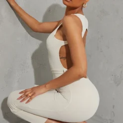 Robe Longue Crème Côtelée à Dos Ouvert Et Lien Taille -Jupe Lumine Soldes Boutique 46684ea87c1eca365a3c54807679a29442b28198 cms4646 5