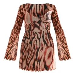 Robe Droite En Mesh Imprimé Léopard à Détail Buste -Jupe Lumine Soldes Boutique 46cc74f4d5df8385061fa82e48928a48d70bdb06 cnd8890 5