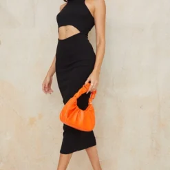 Robe Mi-longue Côtelée Noire à Découpes Et Col Nageur -Jupe Lumine Soldes Boutique 4713473ccf096369dae27901b04119ed33ed1957 cmy7284 4